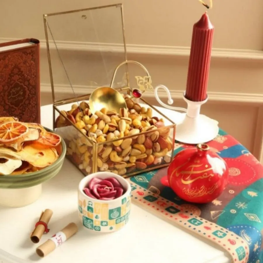 انار سرامیکی طلا کوب