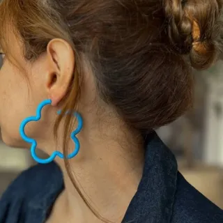 گوشواره با میخ نقره