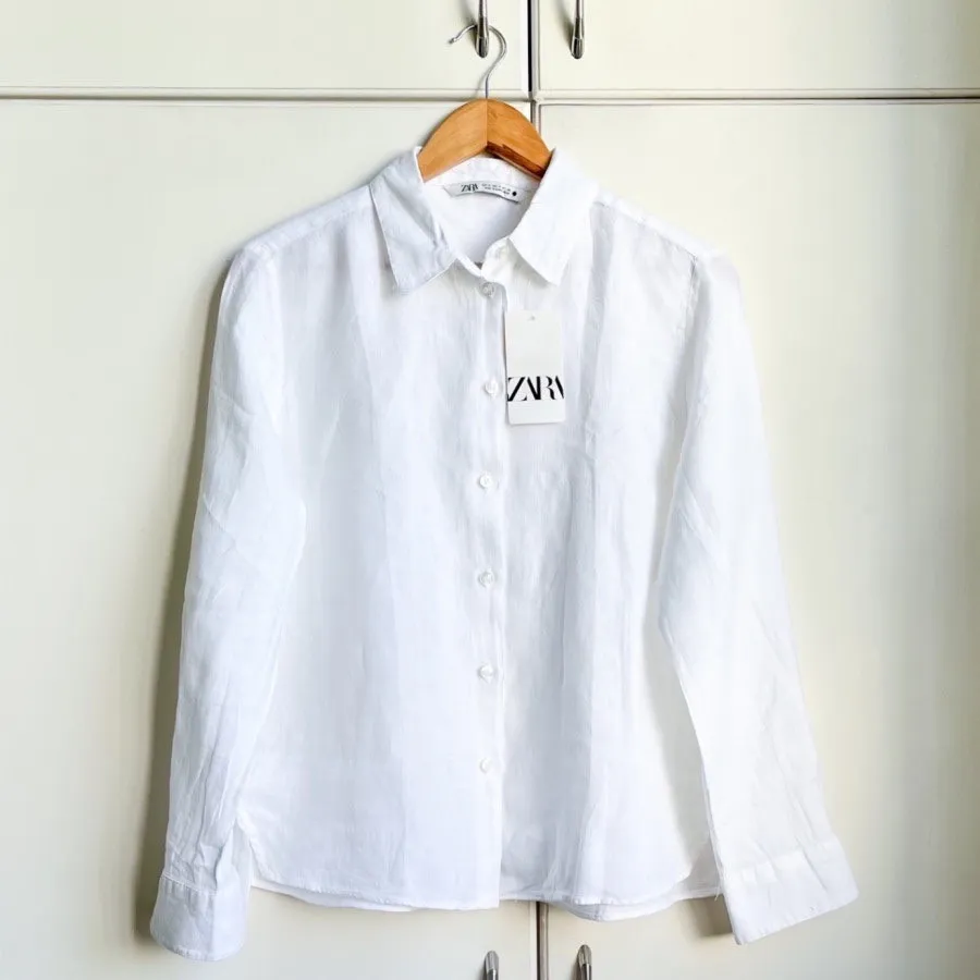 شومیز لینن زارا