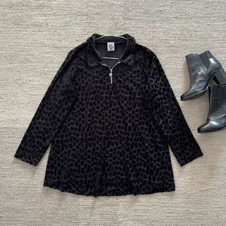 بلوز نیم زیپ مخمل