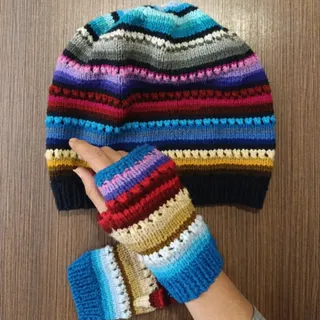 کلاه و دستکش دخترانه