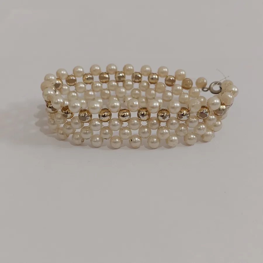 دستبند مرواریدی دست ساز