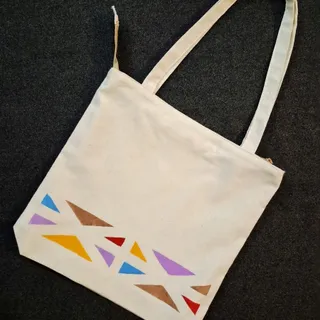 کیف پارچه ای طرح هندسی 1