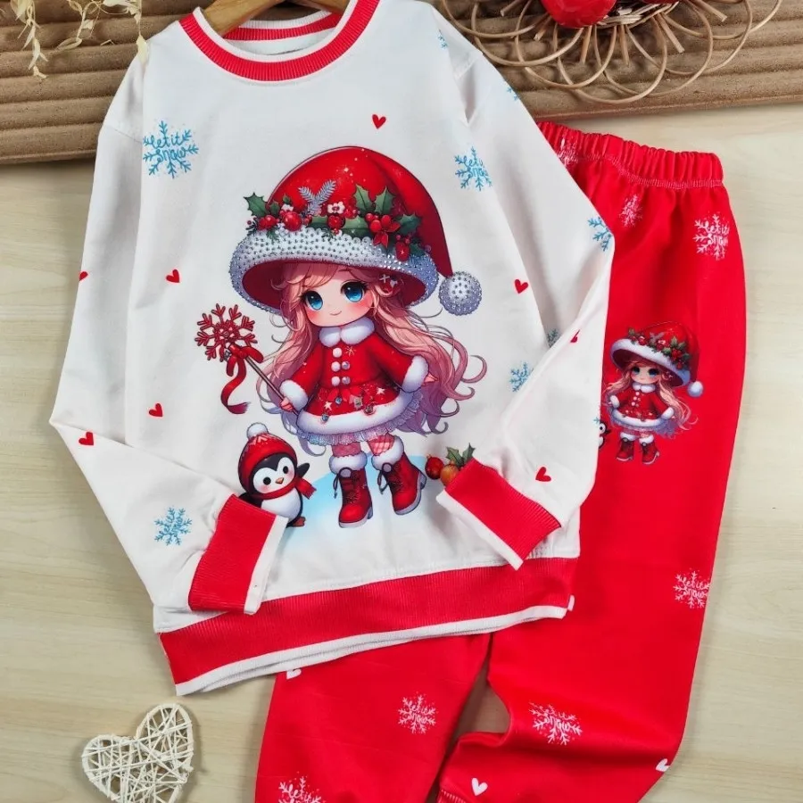 بلوز و شلوار دختر کریسمس