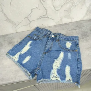 شورتک جین زاپدار