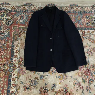 کت تک مردانه کتان سرمه ای