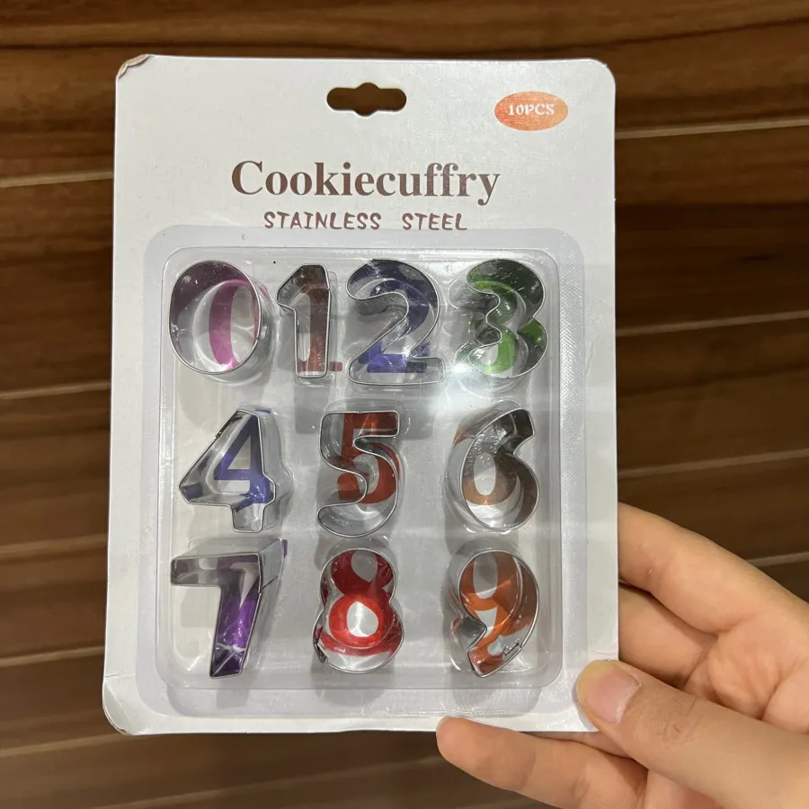 قالب یا کاتر استیل اعداد