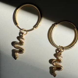 گوشواره نقره ابکاری طلا