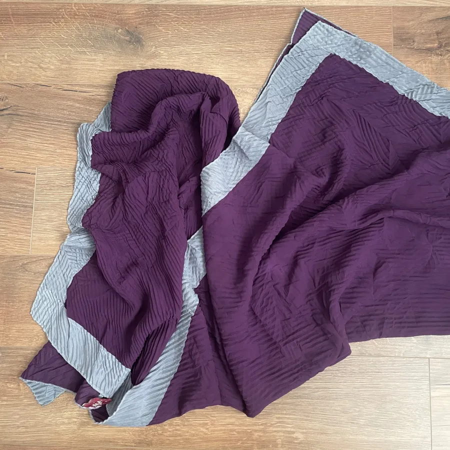 روسری حریر بنفش