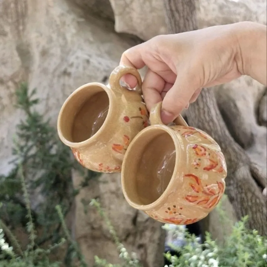 فنجان سفالی دست ساز