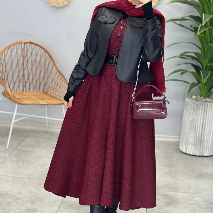 سارافن کت چرم