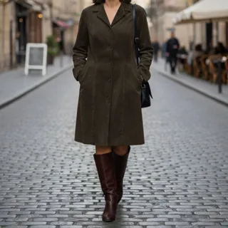 پالتو مخمل کبریتی