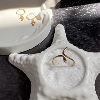 انگشتر نقره ابکاری طلا