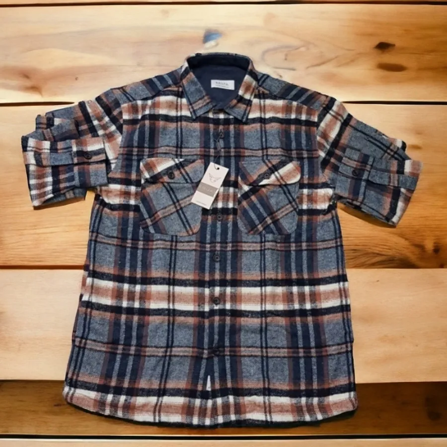 پیراهن پشمی دو جیب ترک