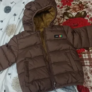 کاپشن پسرانه کلاه تدی