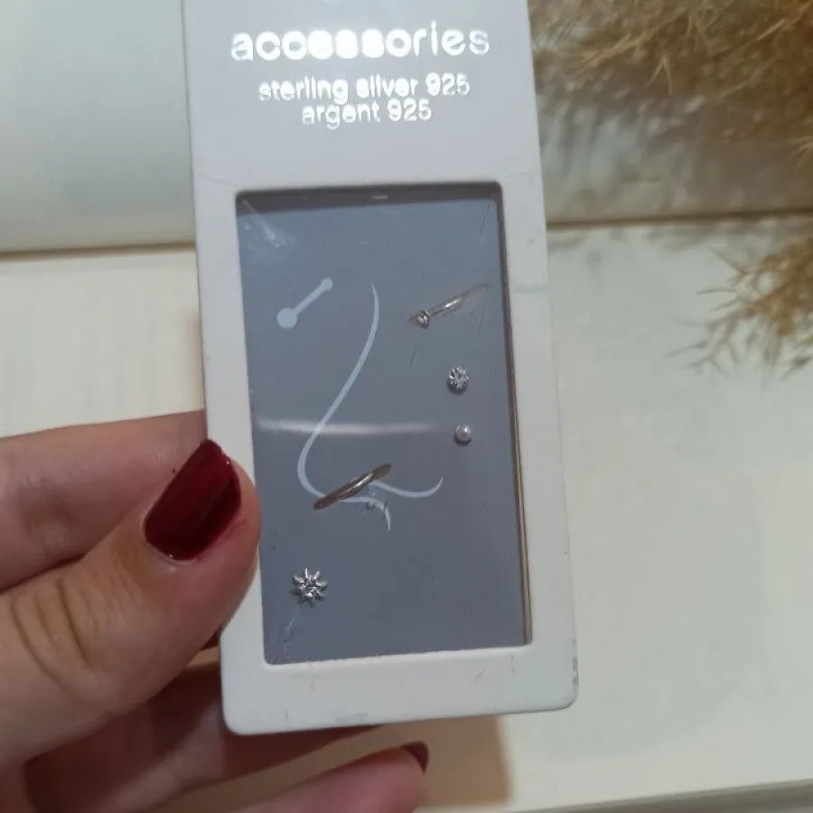 پیرسینگ نقره فیک بینی