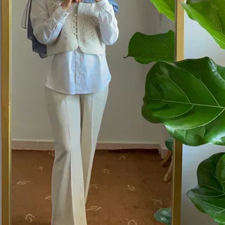 وست و شلوار لینن درجه 1