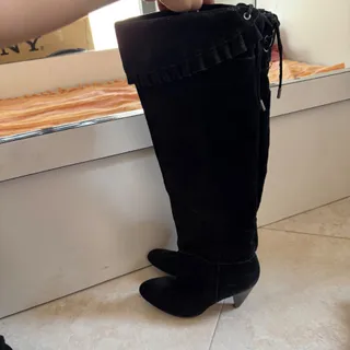 بوت بلند پاشنه دار جیر