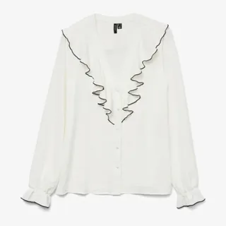 شومیز سفید نخ پنبه