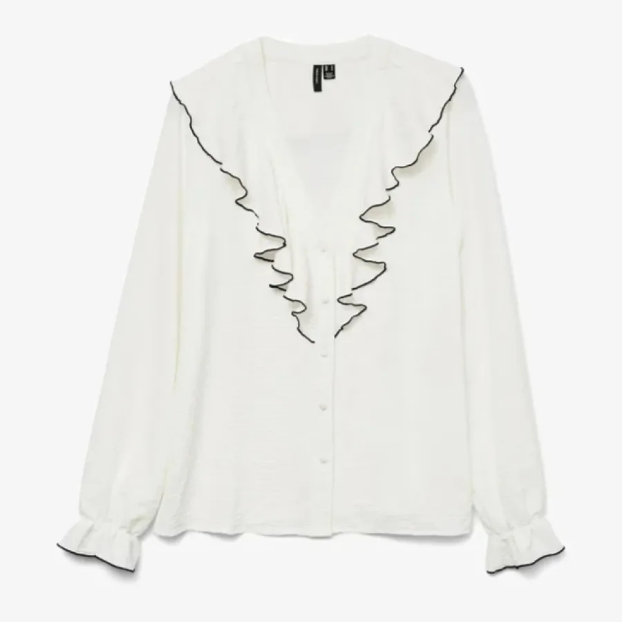 شومیز سفید نخ پنبه