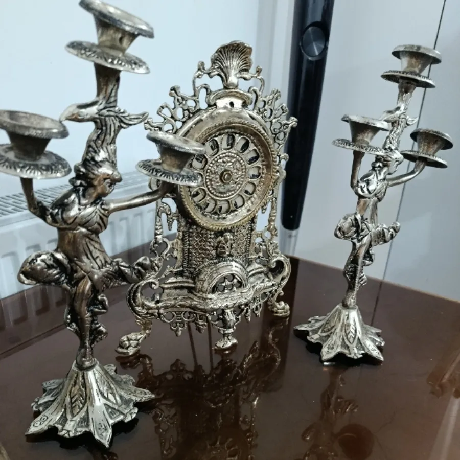 شمعدانی وساعت  آنتیک