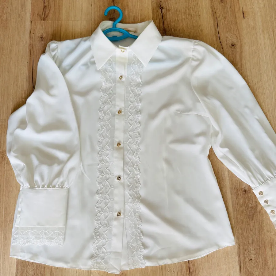 شومیز مجلسی سفید شیک