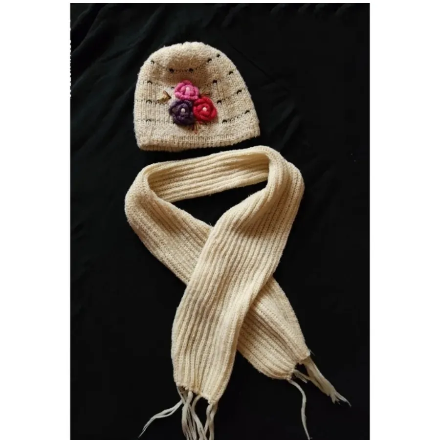 کلاه و شال گردن دخترانه