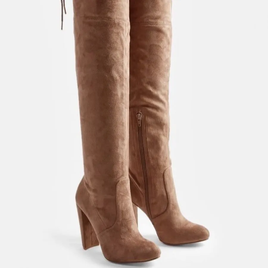 بوت پاشنه بلند جیر سایز42