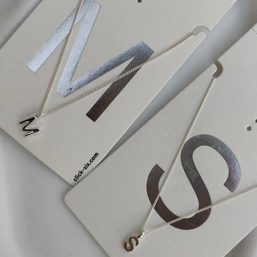 گردنبند آبکاری نقره S و M