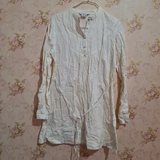 تونیک مانتویی سفید