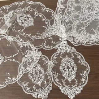 ست 5 تکه رومیزی دانتل ترک