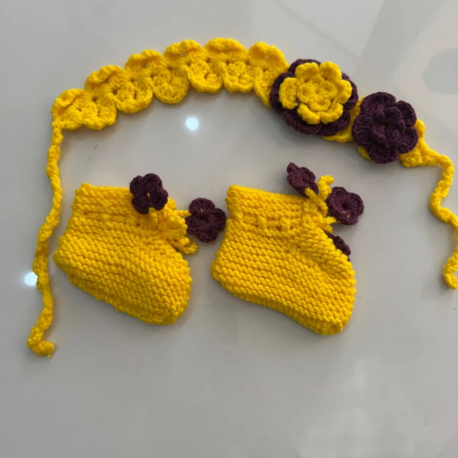 هد و جوراب بافت نوزادی