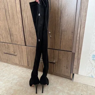 بوت بلند جیر مشکی