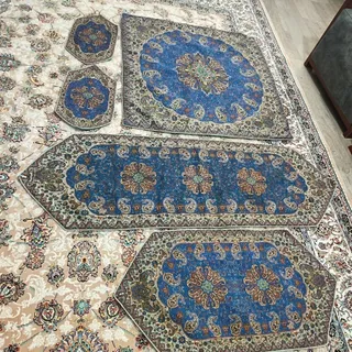 ست 5تیکه رومیزی ترمه یزد