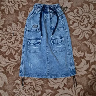 دامن جین کارگو