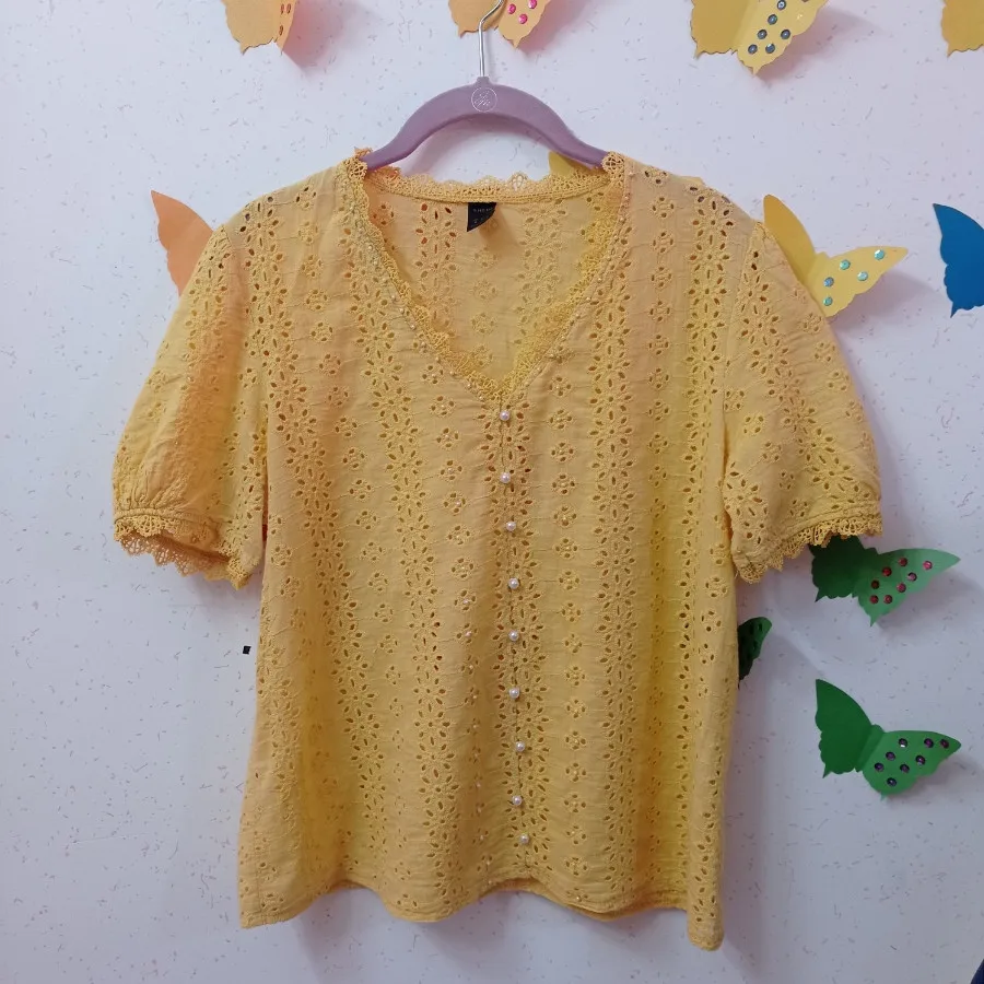 بلوز خامه دوزی مرواریدی