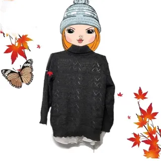 پلیور بافت یقه اسکی