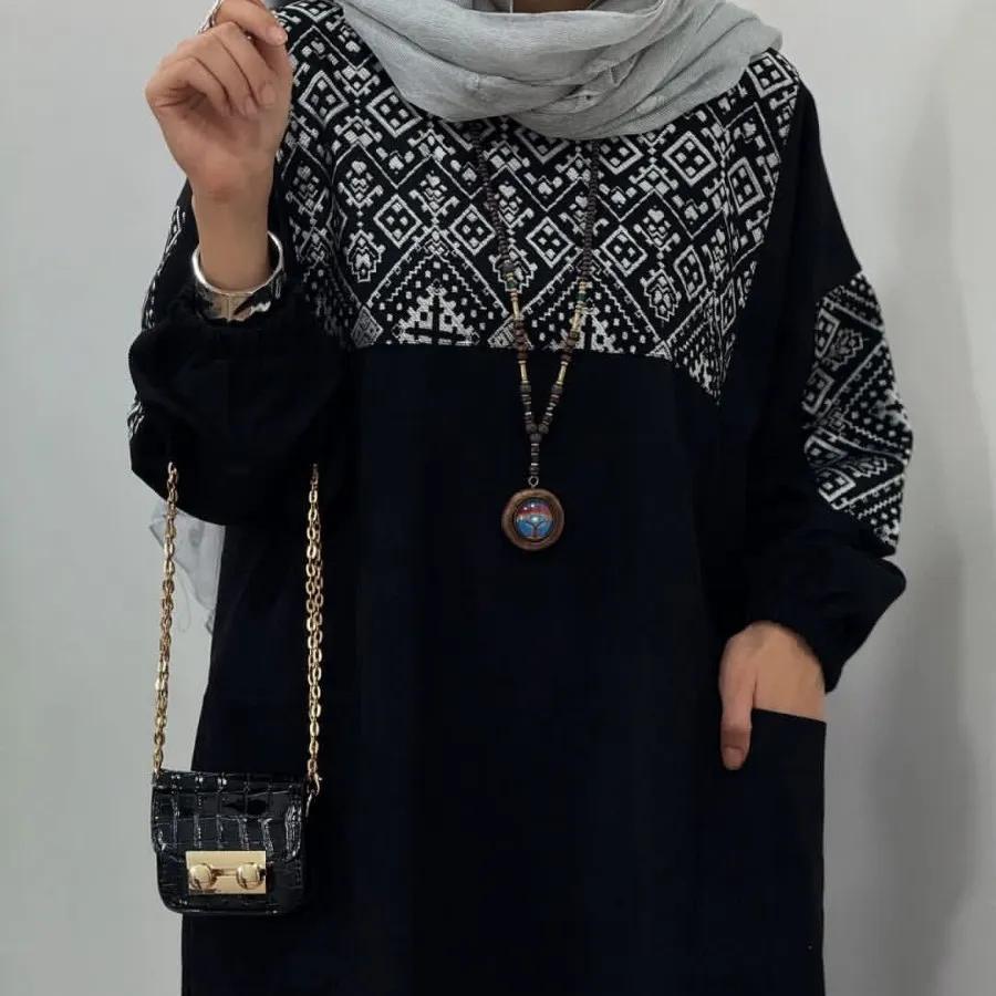 پیراهن مانتوی سوزن دوزی