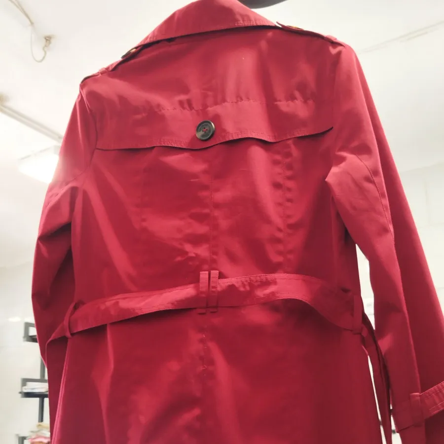 ترنچ کت(بارانی)قرمز اناری