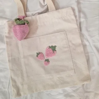 ساک طرح توت فرنگی