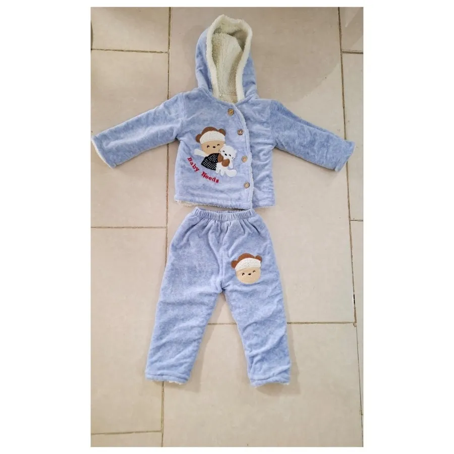 ست کاپشن و شلوار نوزادی