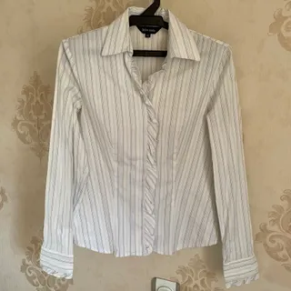 شومیز راه راه سفید