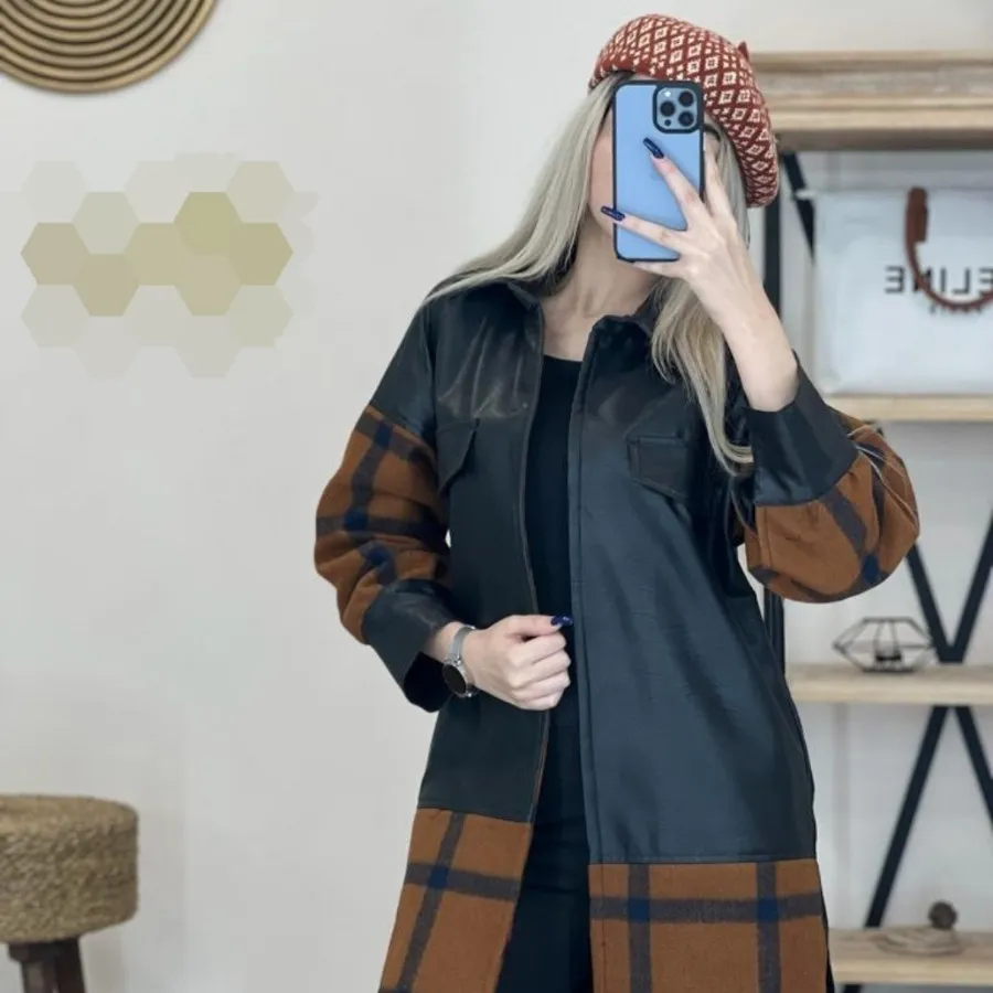 پالتو چرم وپشم