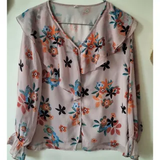 شومیز حریر استردار SHEIN