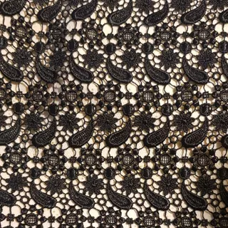 تکه پارچه گیپور مشکی