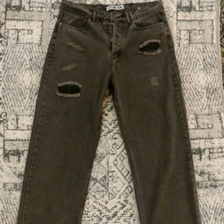 شلوار جین ذغالی زارا