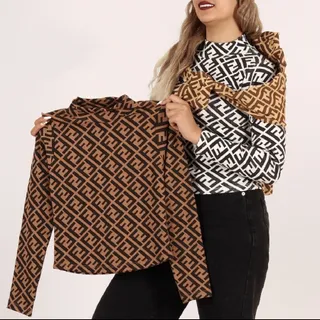 بلوز کراپ فندی