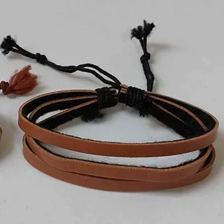 دستبند اسپرت چرم بند کشوی