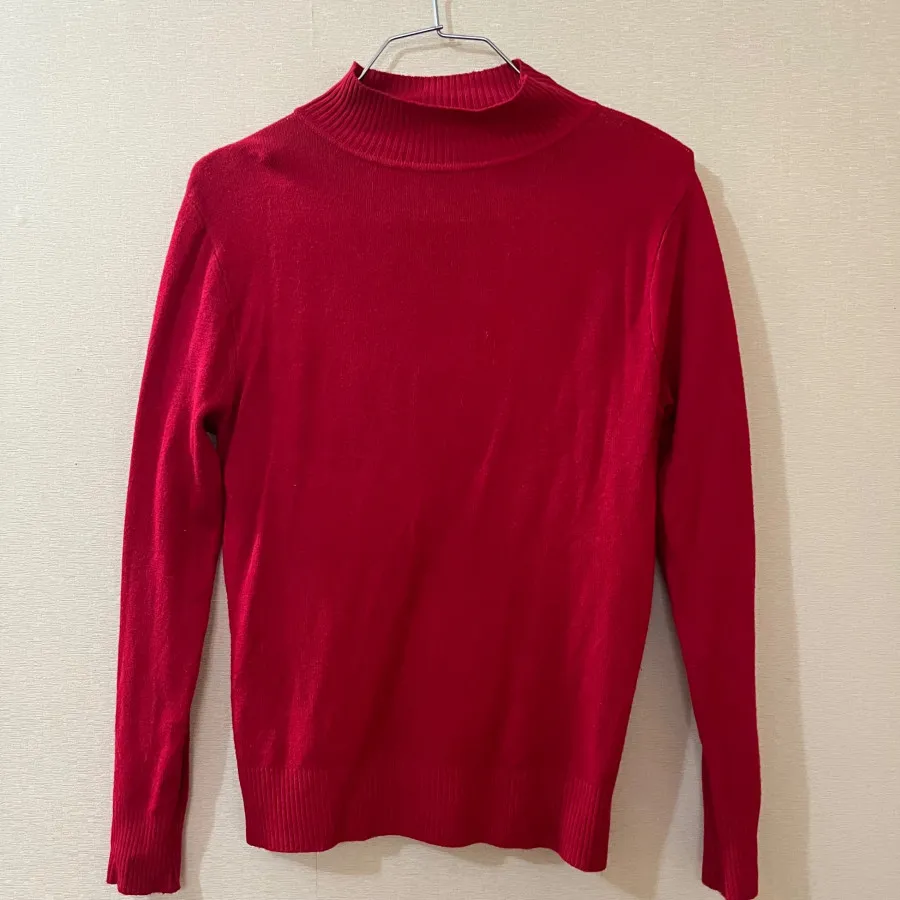 بافت یقه اسکی قرمز