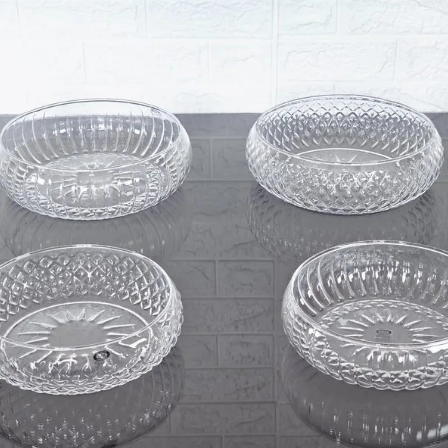 ظرف آجیل 4 عددی کریستال